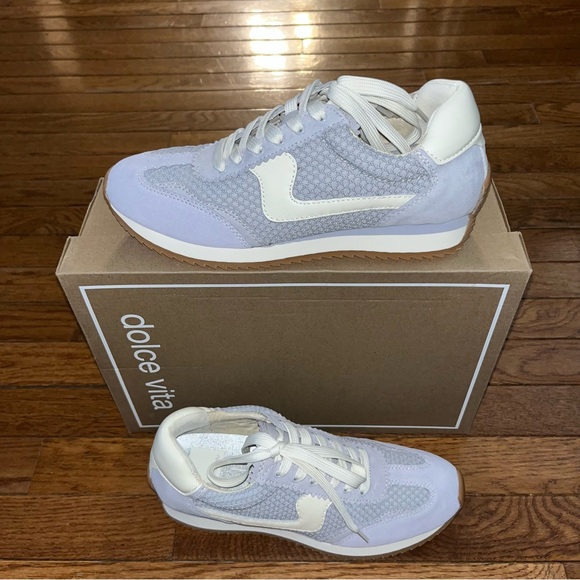 Dolce Vita B.NTCD Woven Mesh Sneakers Dusty Blue Women’s Size 8 NIB - Picture 2 of 16